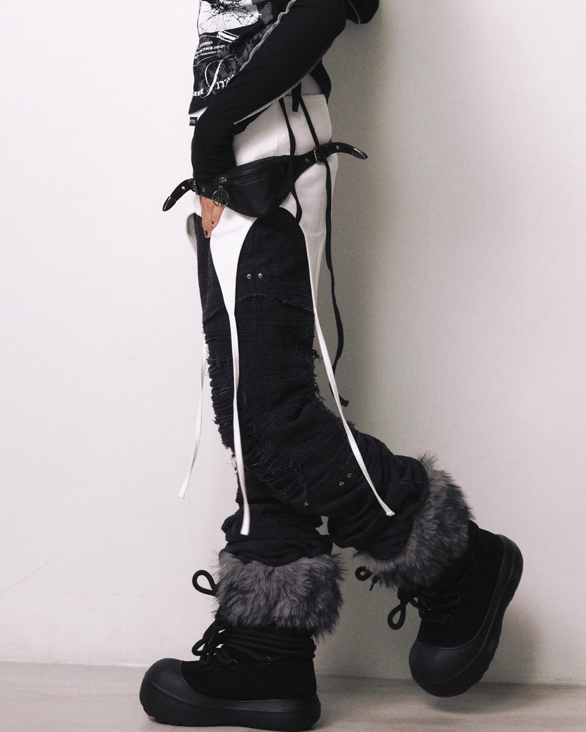 【LECYTO】Skadi Rope Fur Boots