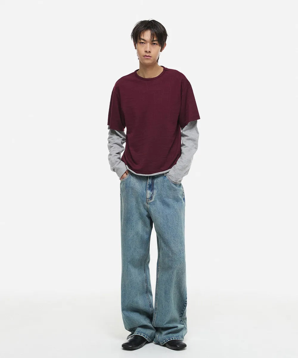 【DNSR】Spider Stitch Denim Pants
