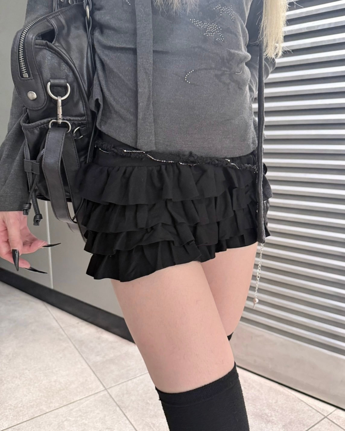 受注制【nmtc+】Tiered skirt pants (3color)