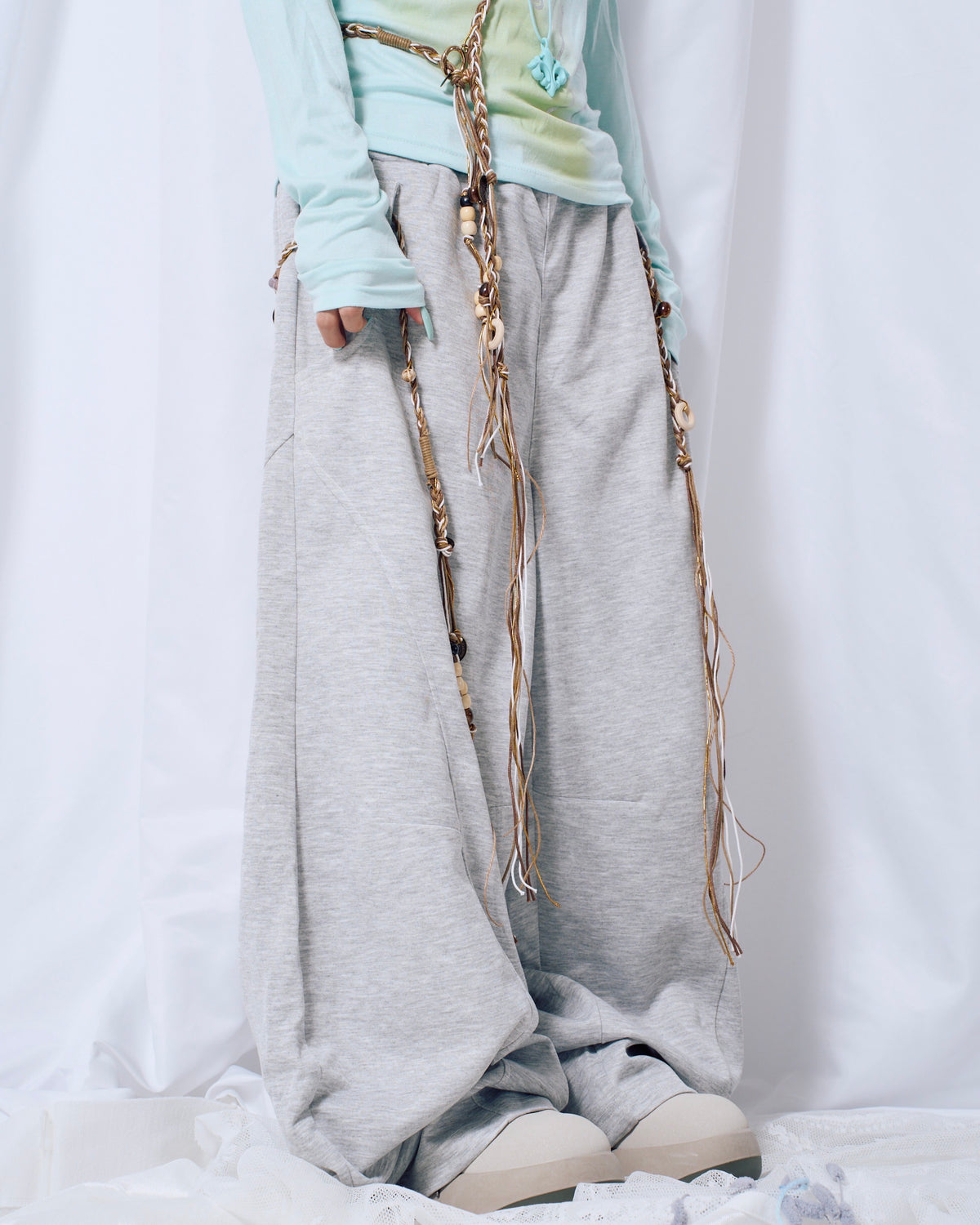 9/25 20:00 発売【Nerd out XU】nomad rope sweat pants