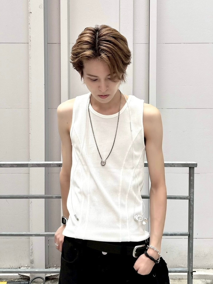 受注制【nmtc+】tight tank top (3color)
