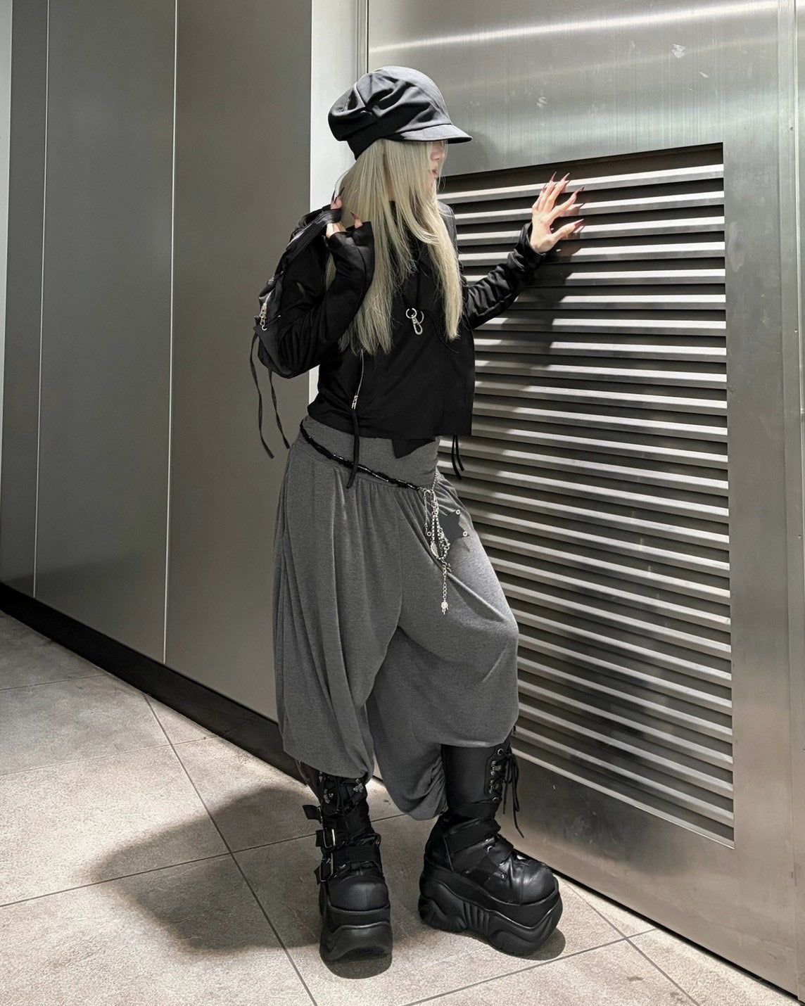 受注制【nmtc+】sweat sarouel pants (3color)