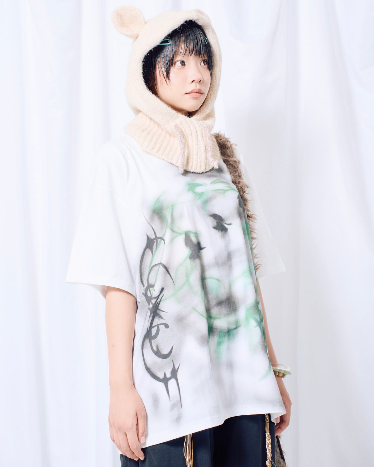 国際配送【Nerd out XU】haze drop graphic tee