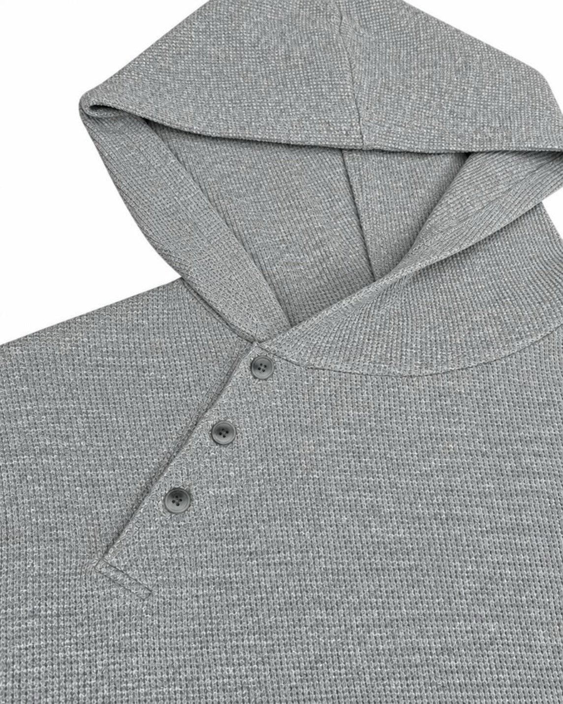 【nmtc+】Asymmetry button hood top (2color)