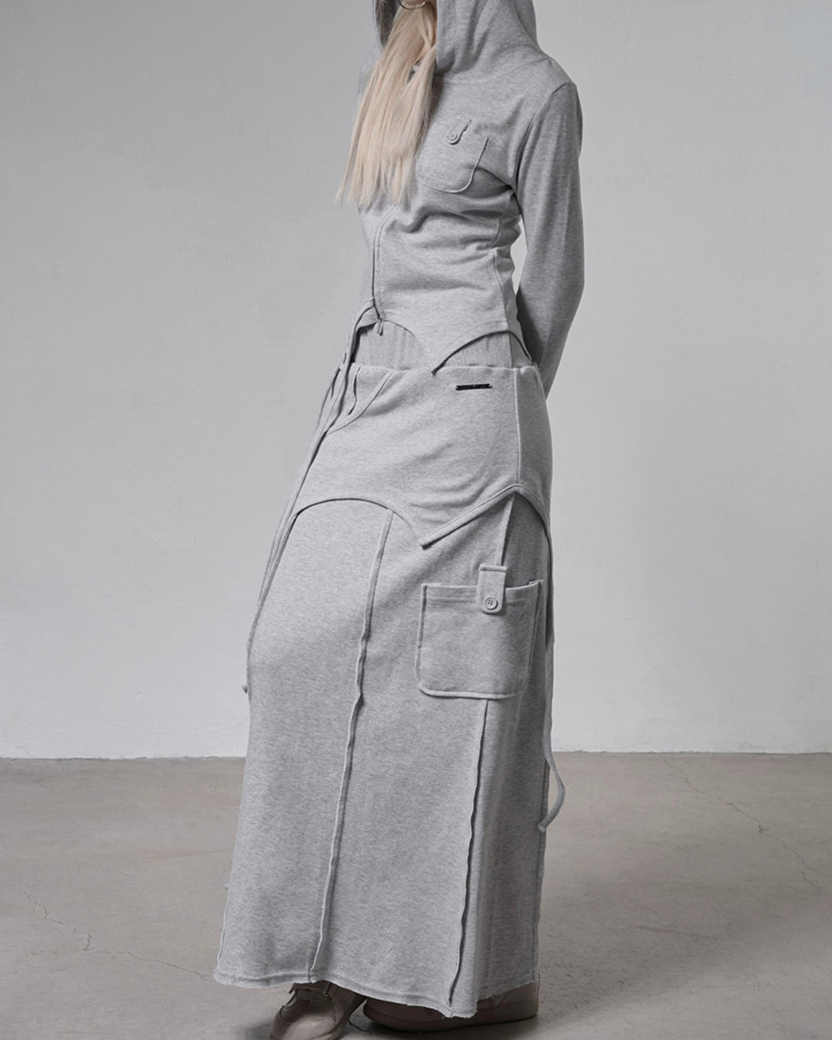 【FANCY CLUB】OVERLAY MAXI SKIRT