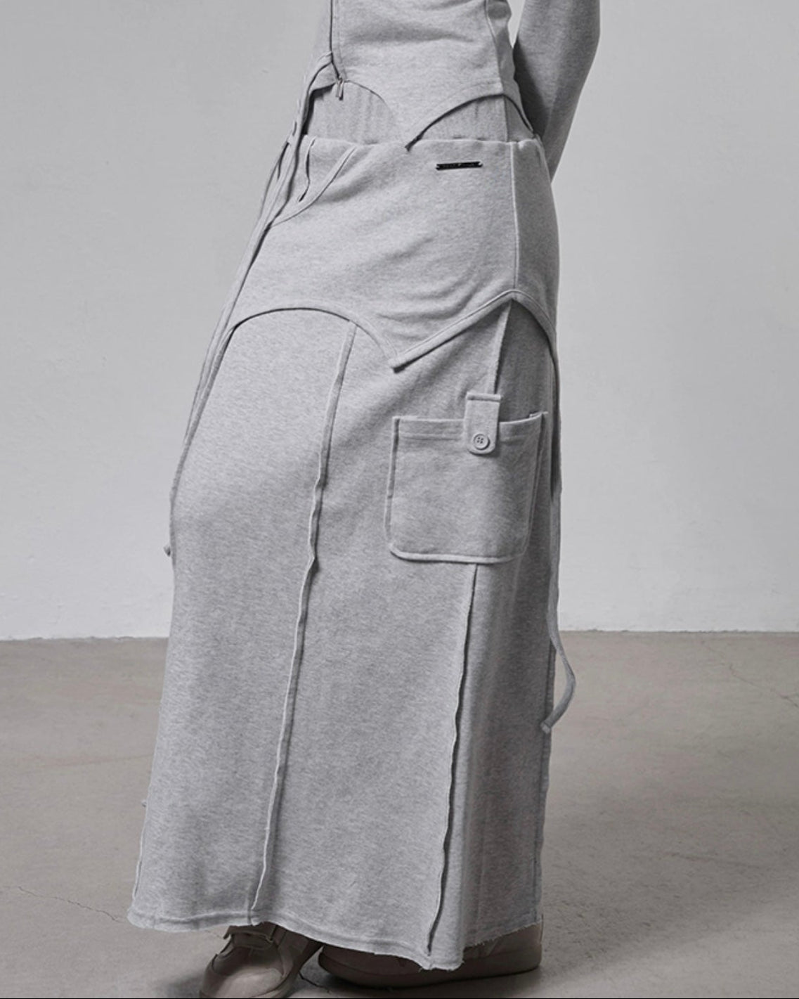 【FANCY CLUB】OVERLAY MAXI SKIRT