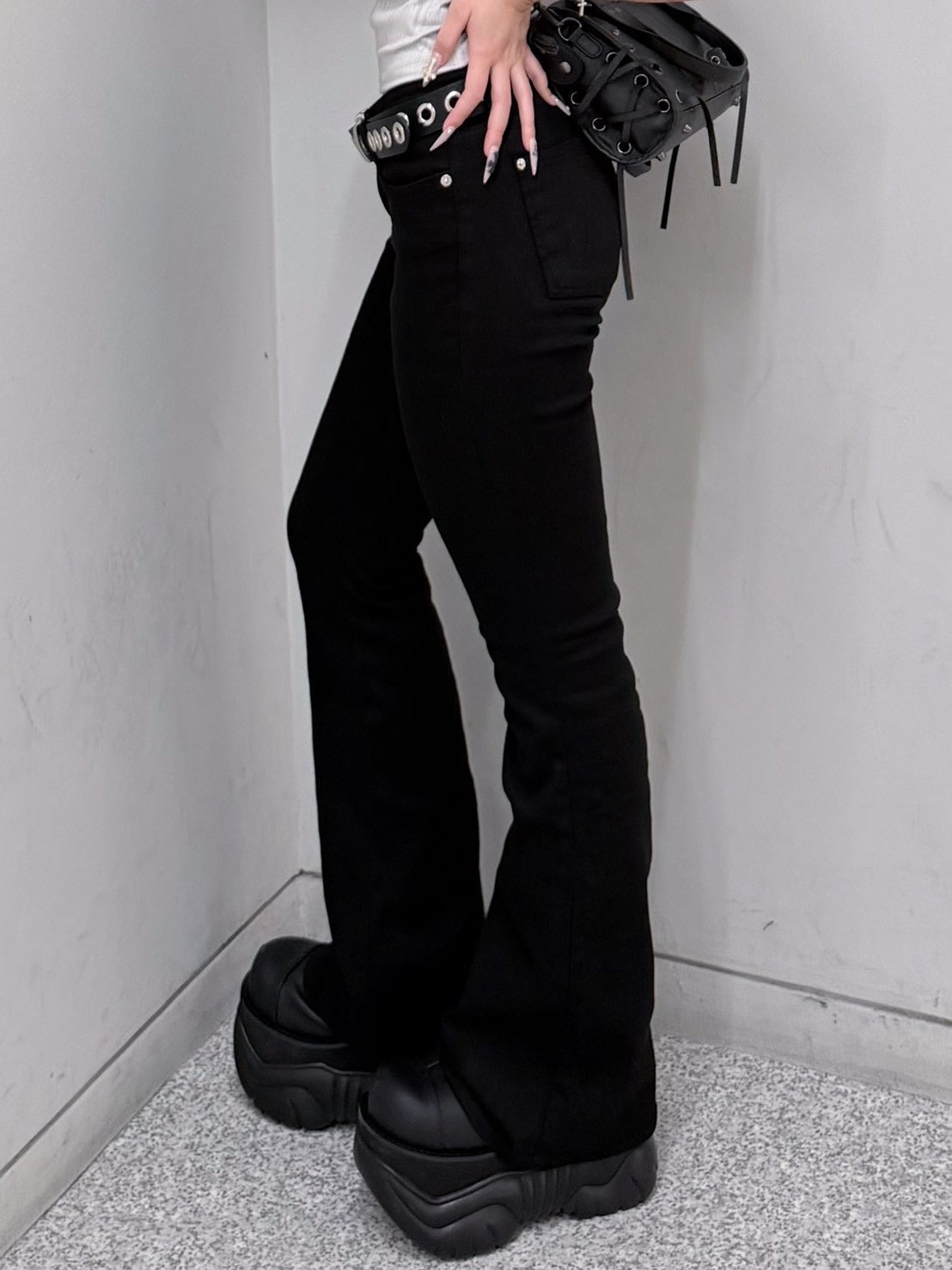 受注制【nmtc+】low rise bootscut pants