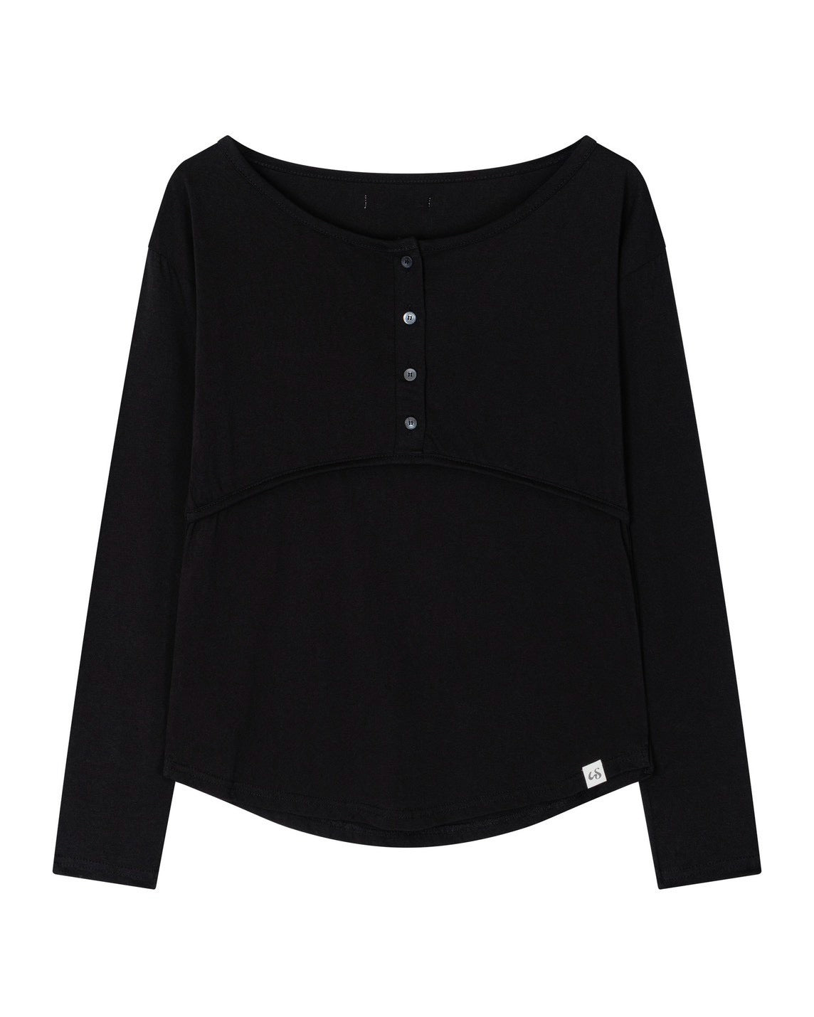 【Uglyshadow】PLACKET RIBBED T-SHIRT