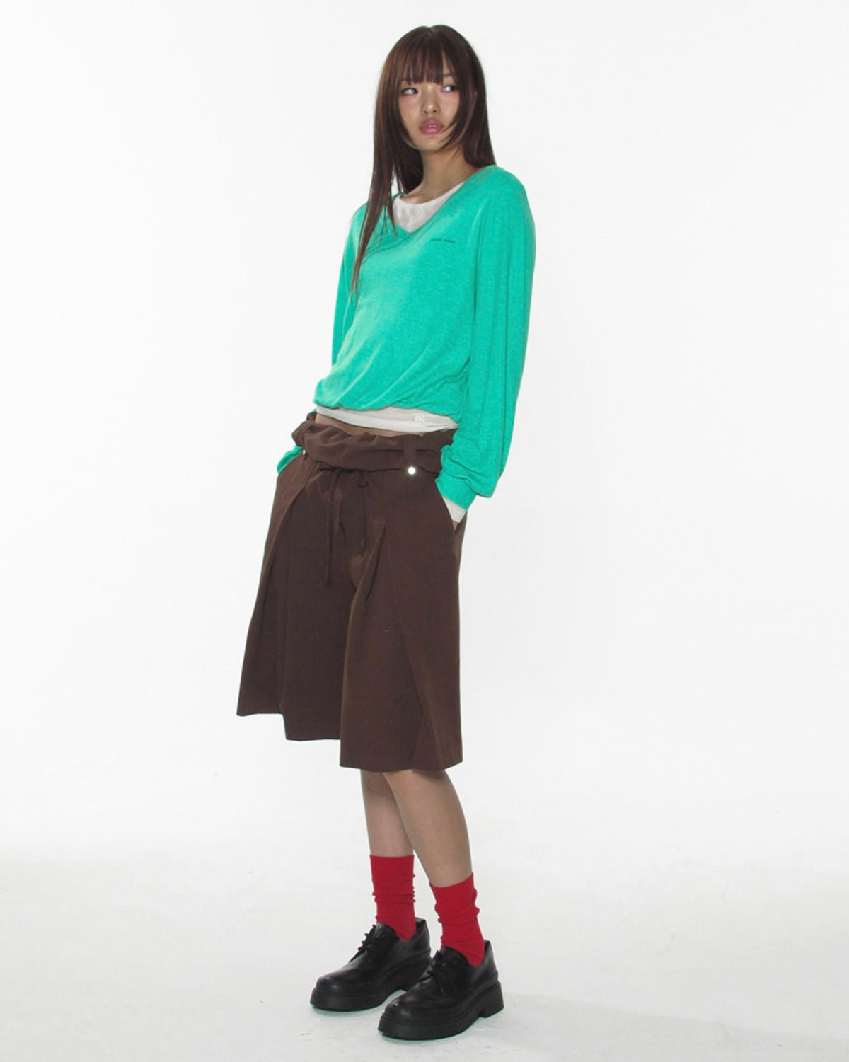 【CRANK】SOFT V-NECK KNIT