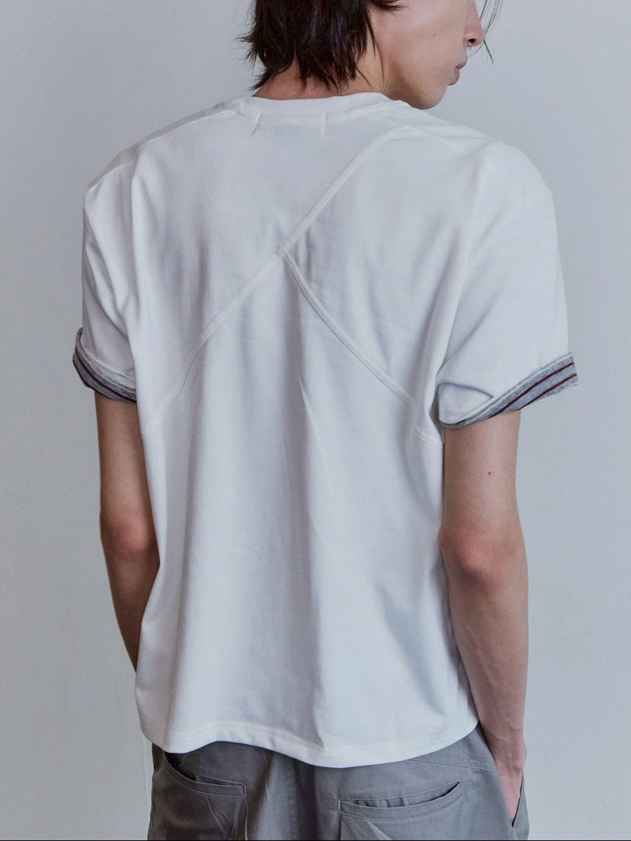 【Waviness】Stripe Layered T-shirts