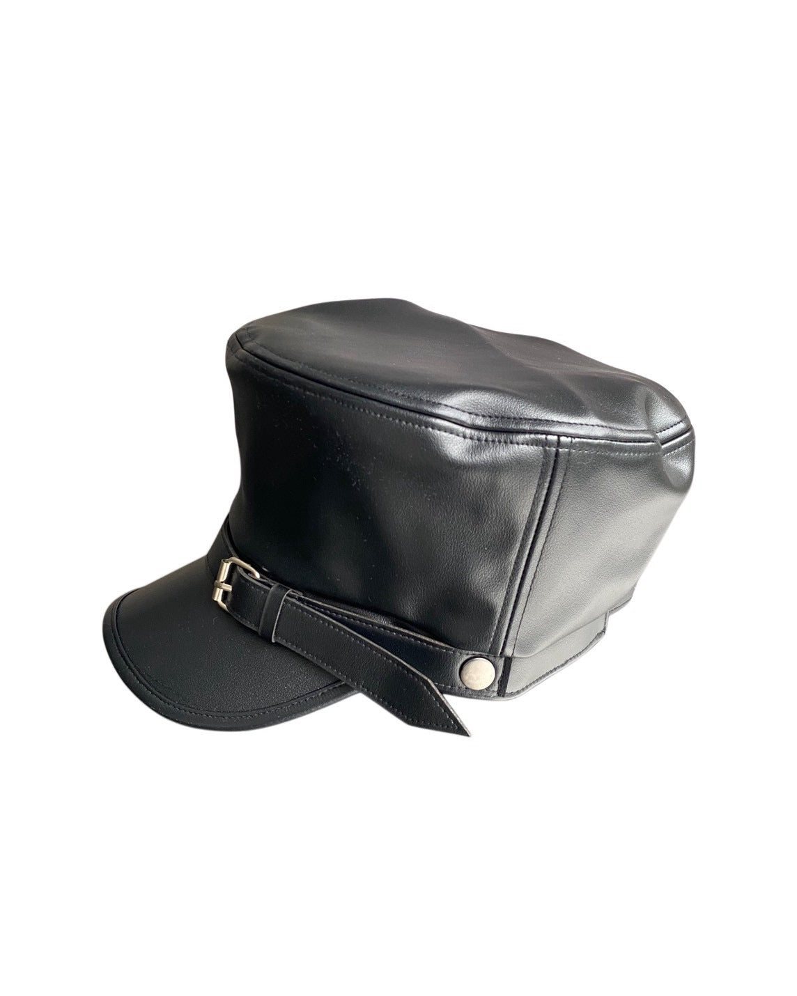【YIKAI LABORATORY】LORRAINE CROSS SYMBOL LEATHER CAP
