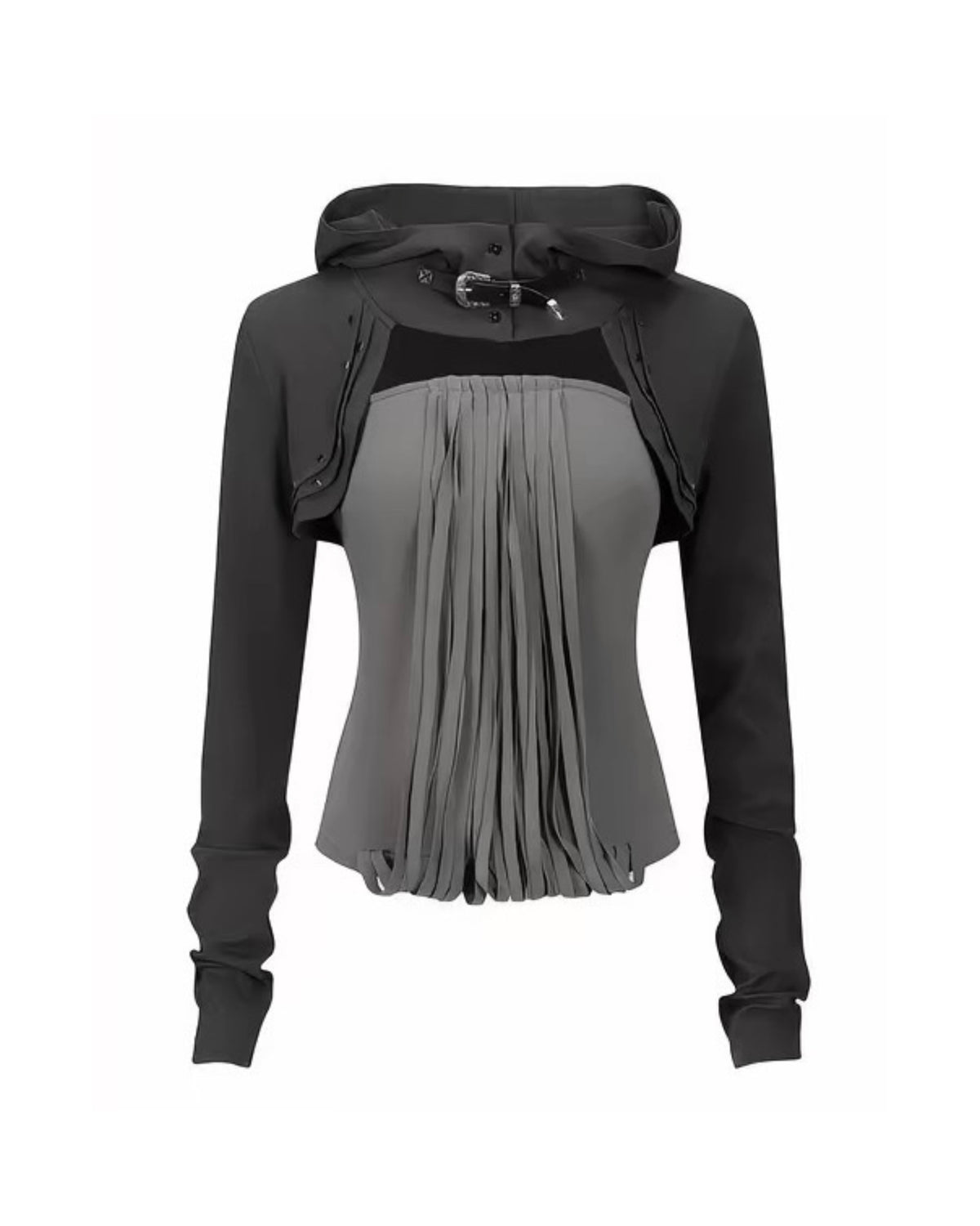 【Cest Nous】Tassel Hooded Top