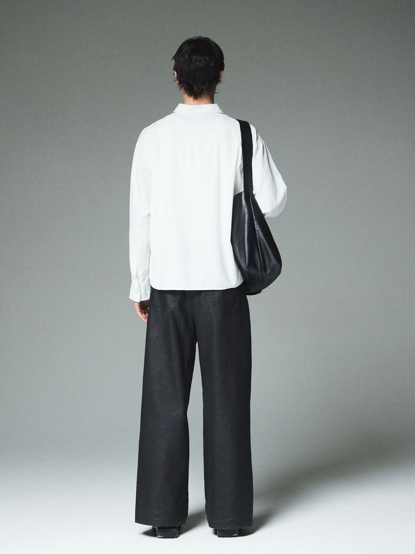 【CS】CROPPED STRIPE BUTTON UP SHIRT