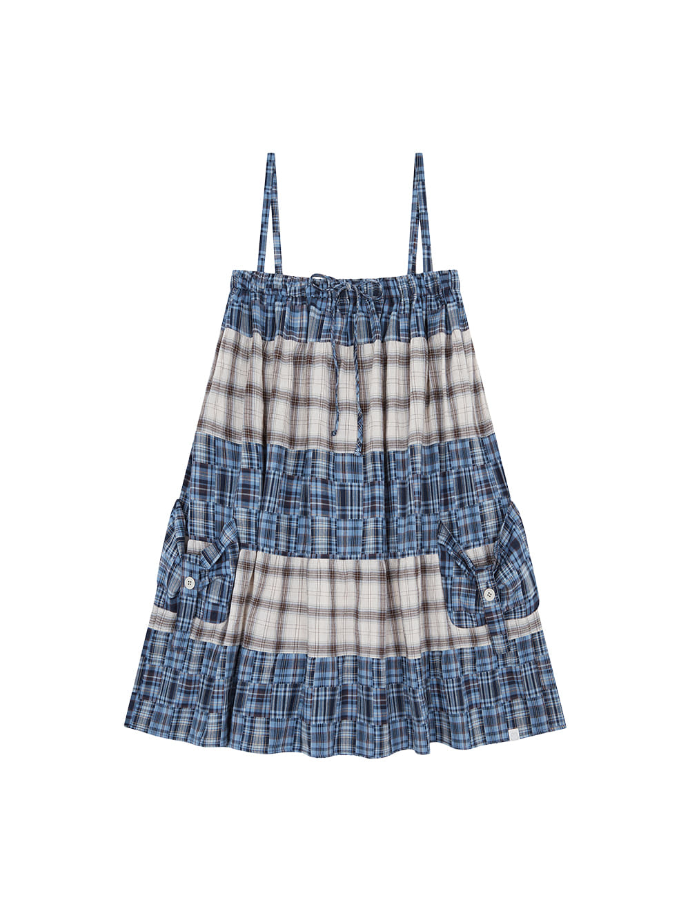 6/8 21:00発売【TUOMIO】2-WAY PATCHWORK SKIRT