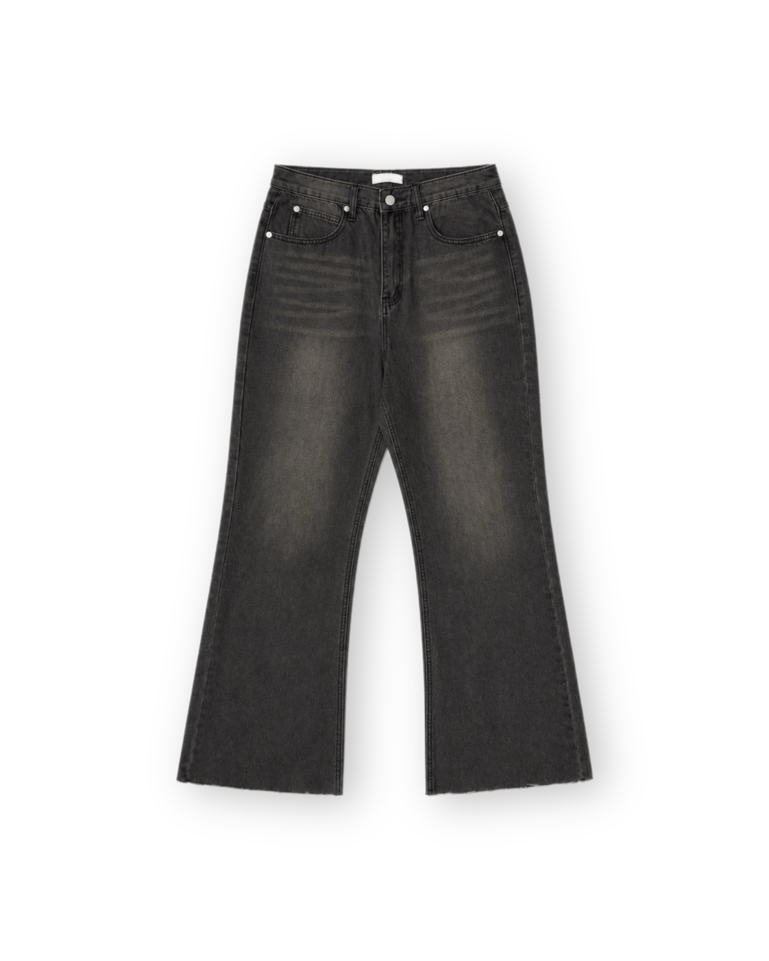 大阪店WEB限定受注制【Chikashitsu +】cutting bootcut denim pants (2color)