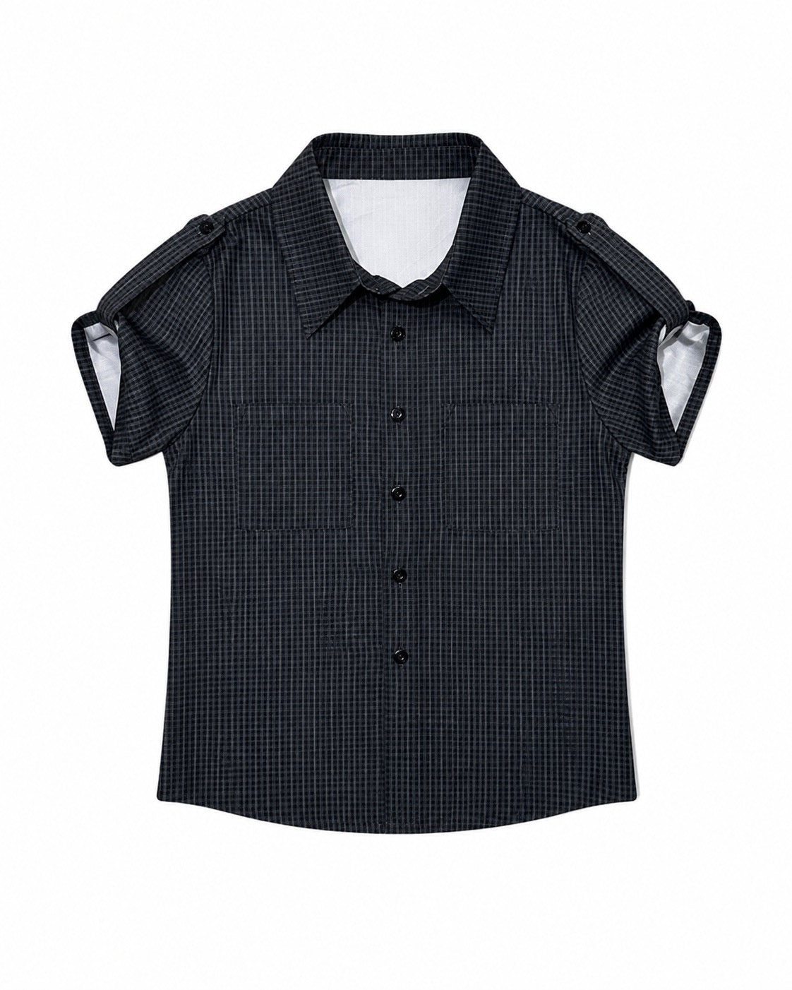 受注制【nmtc+】Roll-Up Check Shirt
