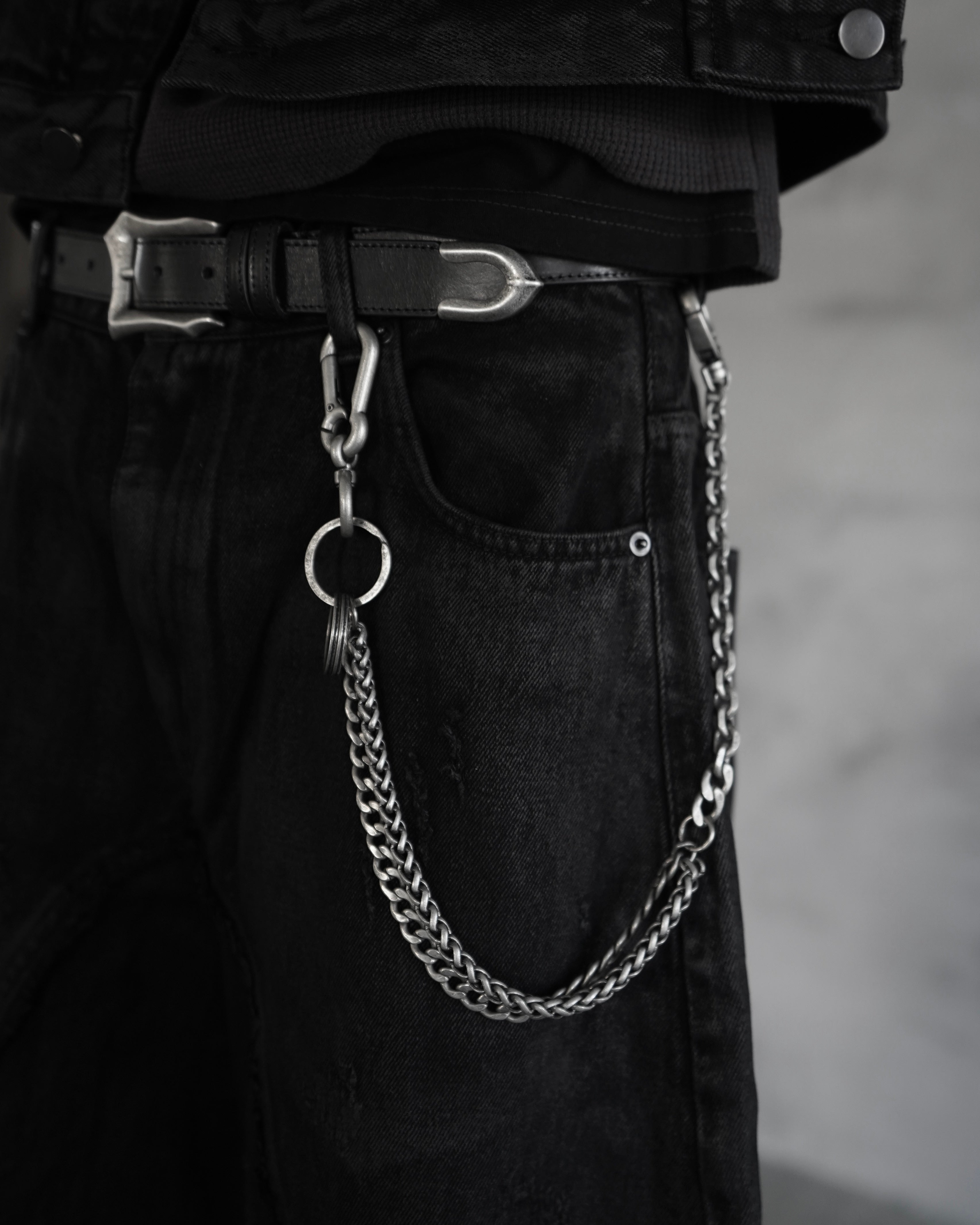 【CHIKASHITSU PLUS HIGH】Industrial link wallet chain