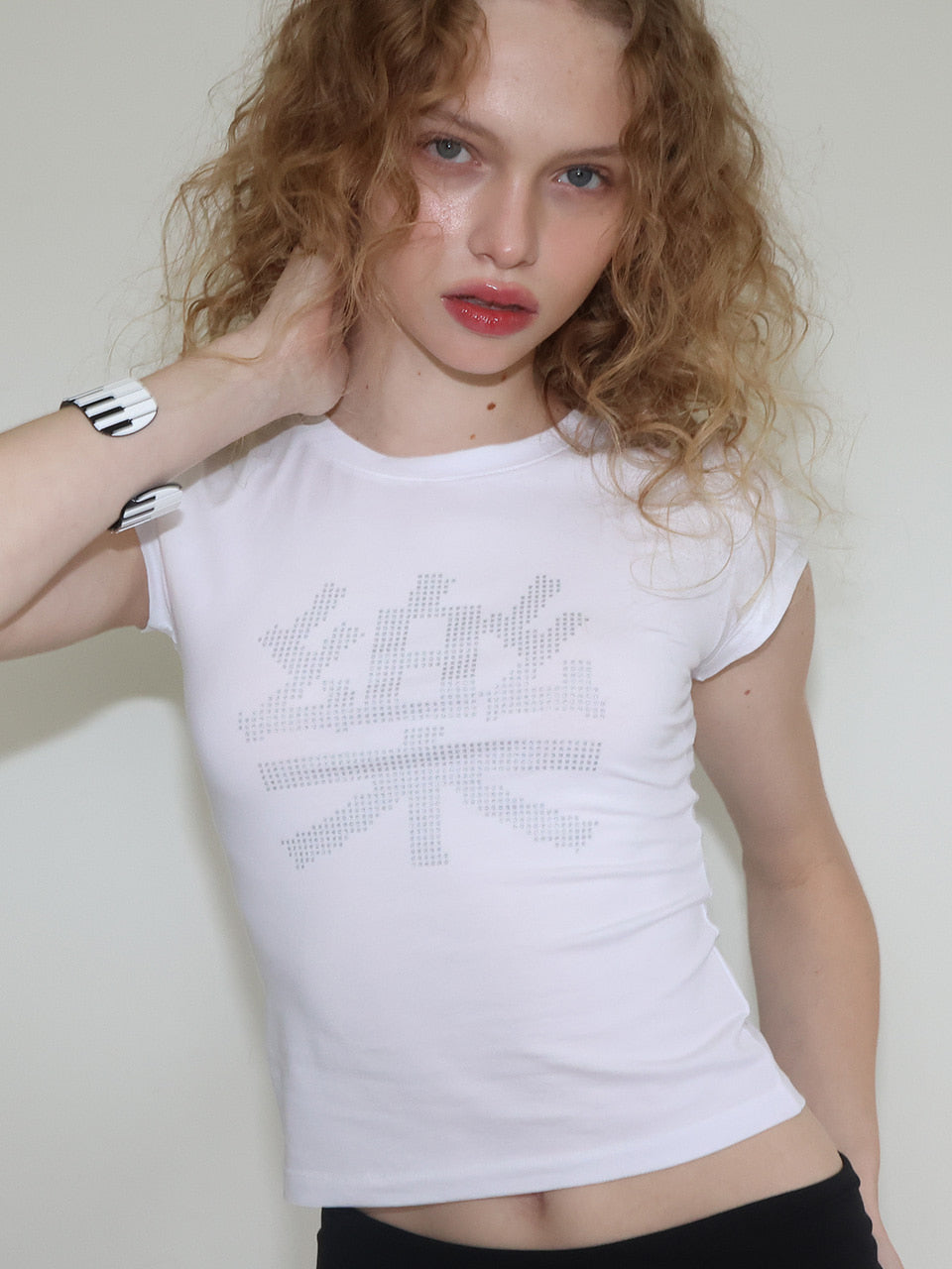 【CRANK】ROCK PIXEL SLIM TOP