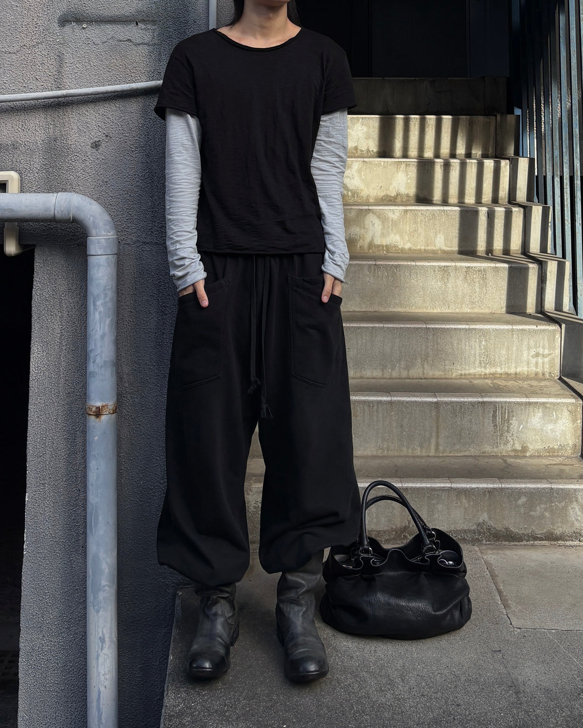 【youll】layered long sleeve tee (2color)