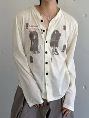国際配送【LUV CODE】stand collar shirt (2color)