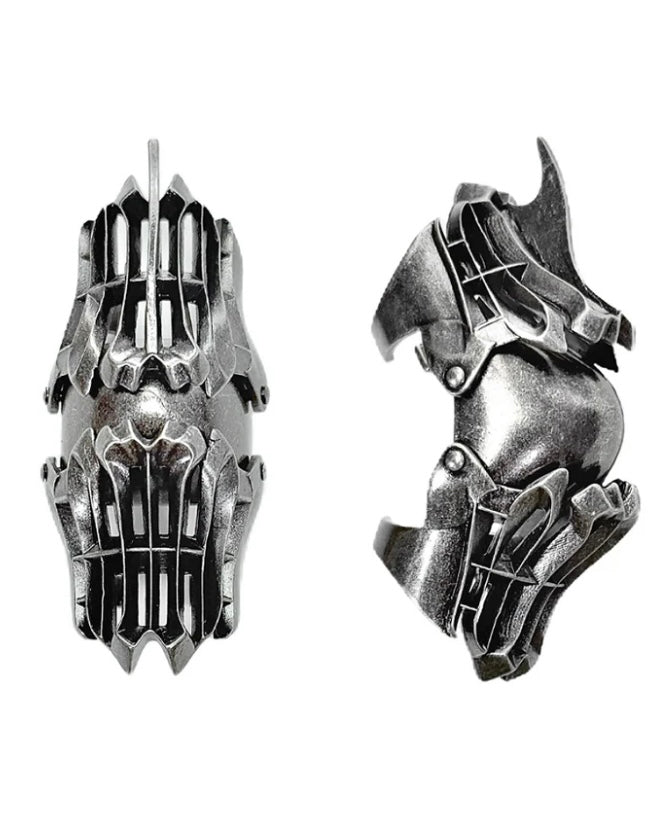【IIIMIII】Silver Cyber-Armor Ring