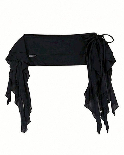受注制【nmtc+】Sheer Chiffon Wrap Skirt (2color)