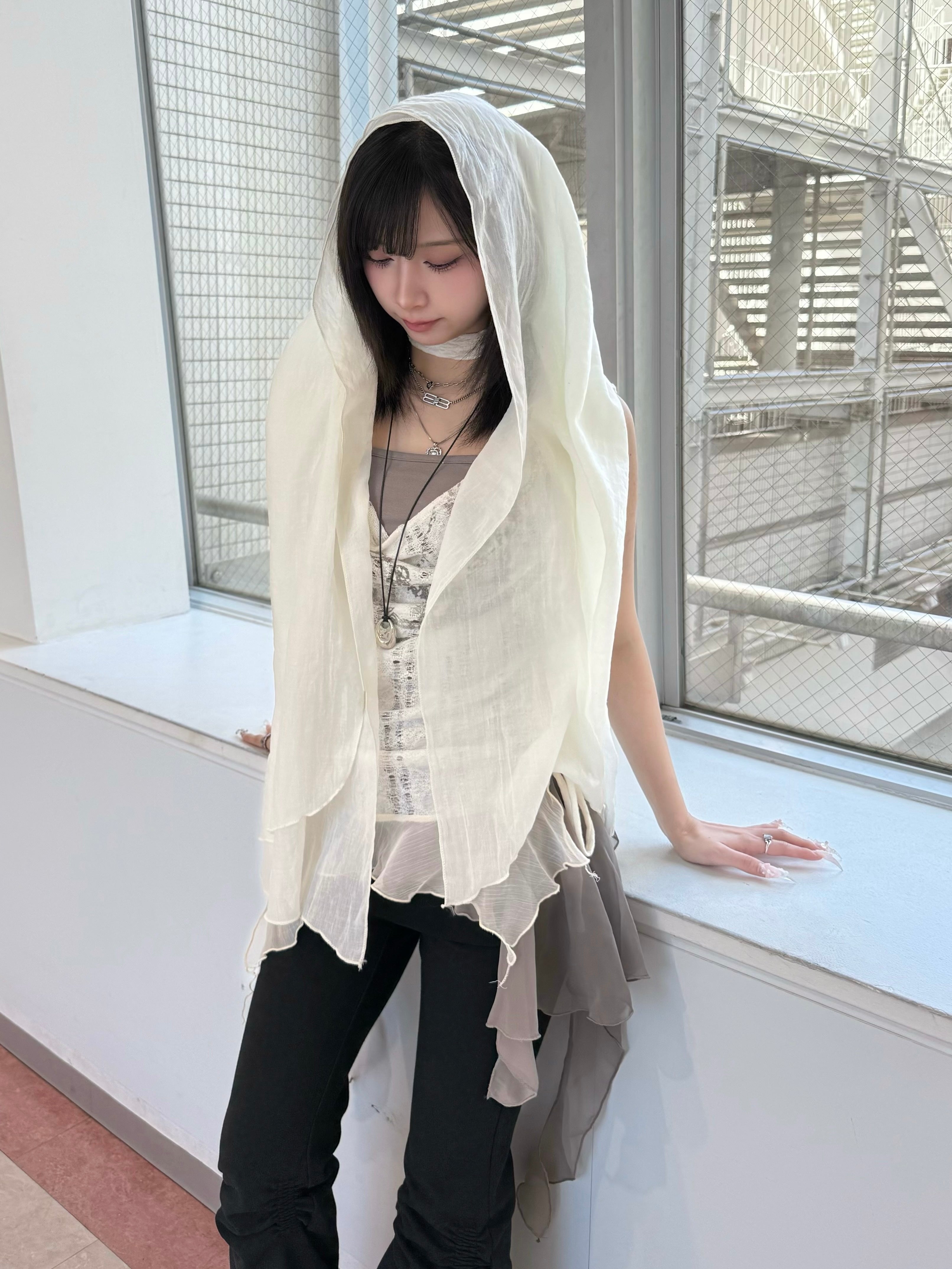 受注制【nmtc+】simple color scarf (4color)
