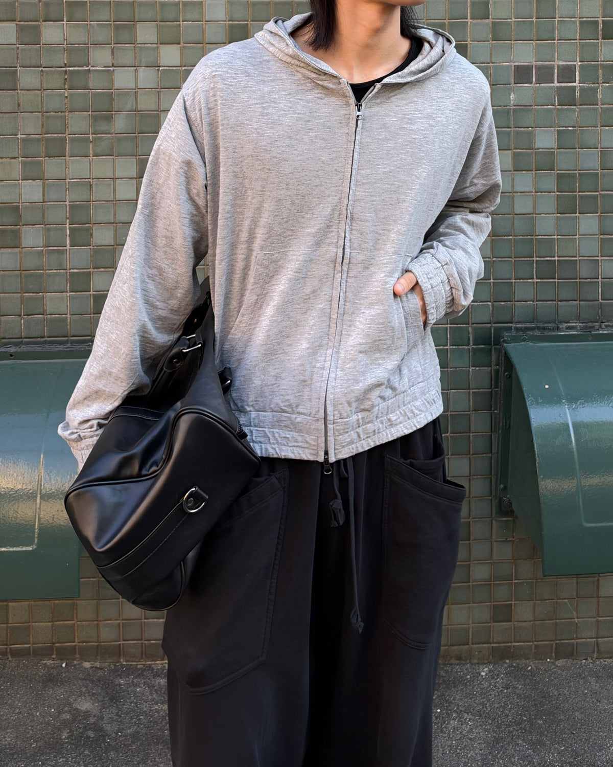 受注制【youll】slab zip up hoodie (2color)