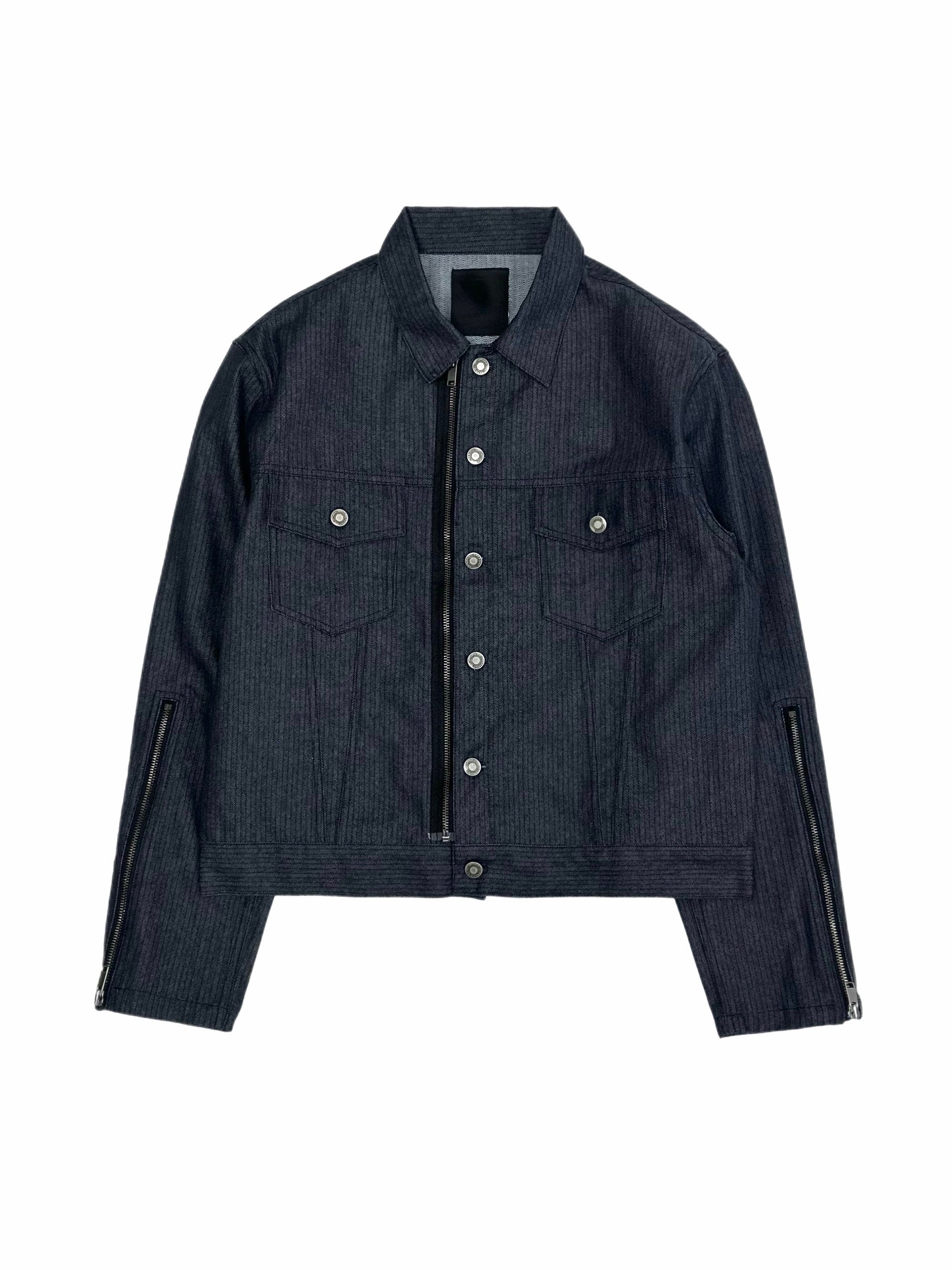 4/10 20:00発売 受注制【Chikashitsu +】non fade denim trucker jacket (2color)