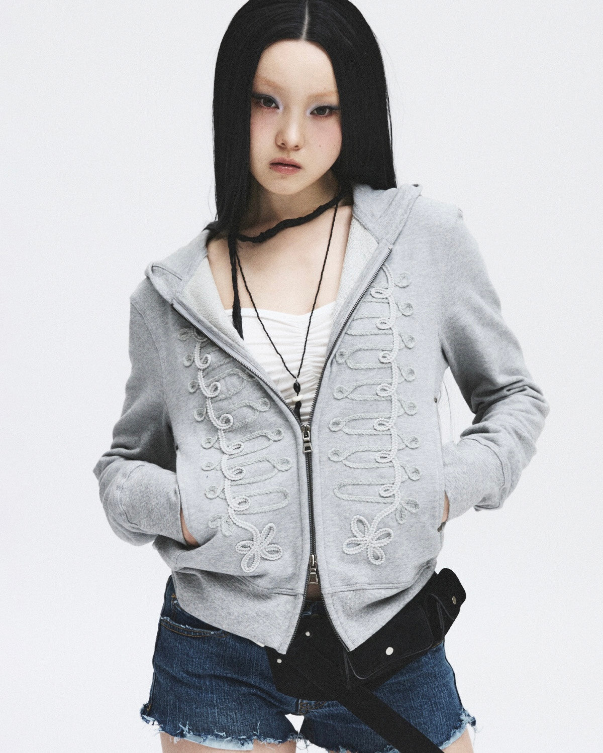【LECYTO】Hussar Loop Zip-Up Hoodie