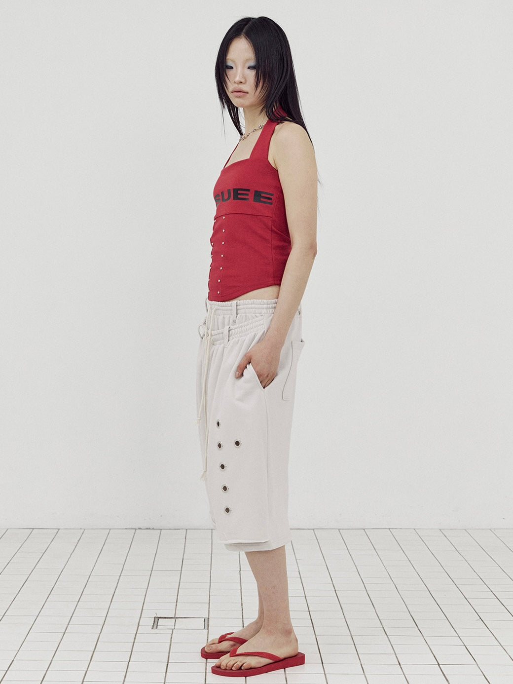 【SETUP-EXE】LOGO HALTER TANK TOP