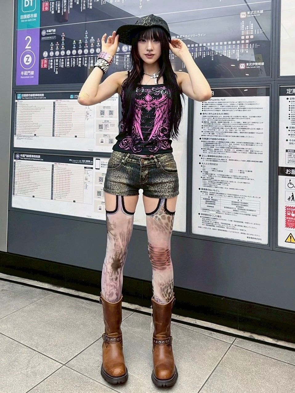 7/11 20:00発売　【BABY09】Leopard Tattoo Garters