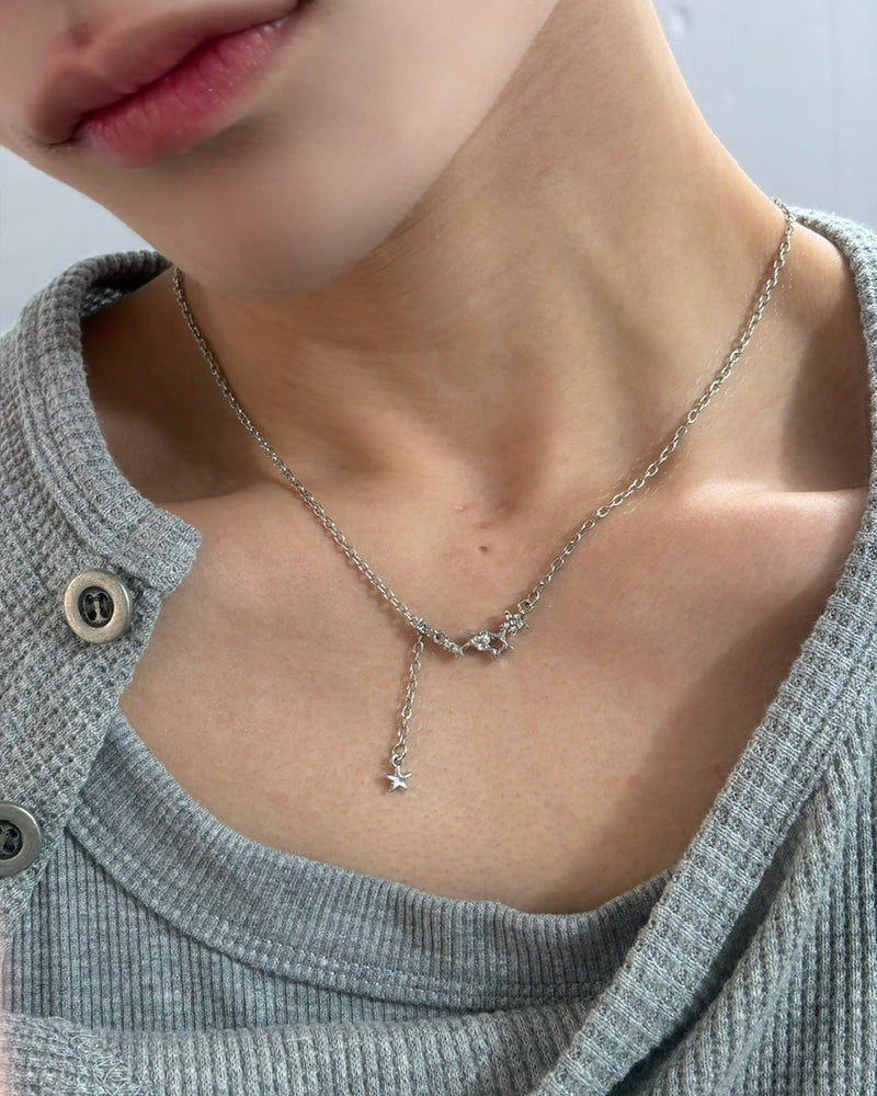 国際配送【LUV CODE】star drop necklace