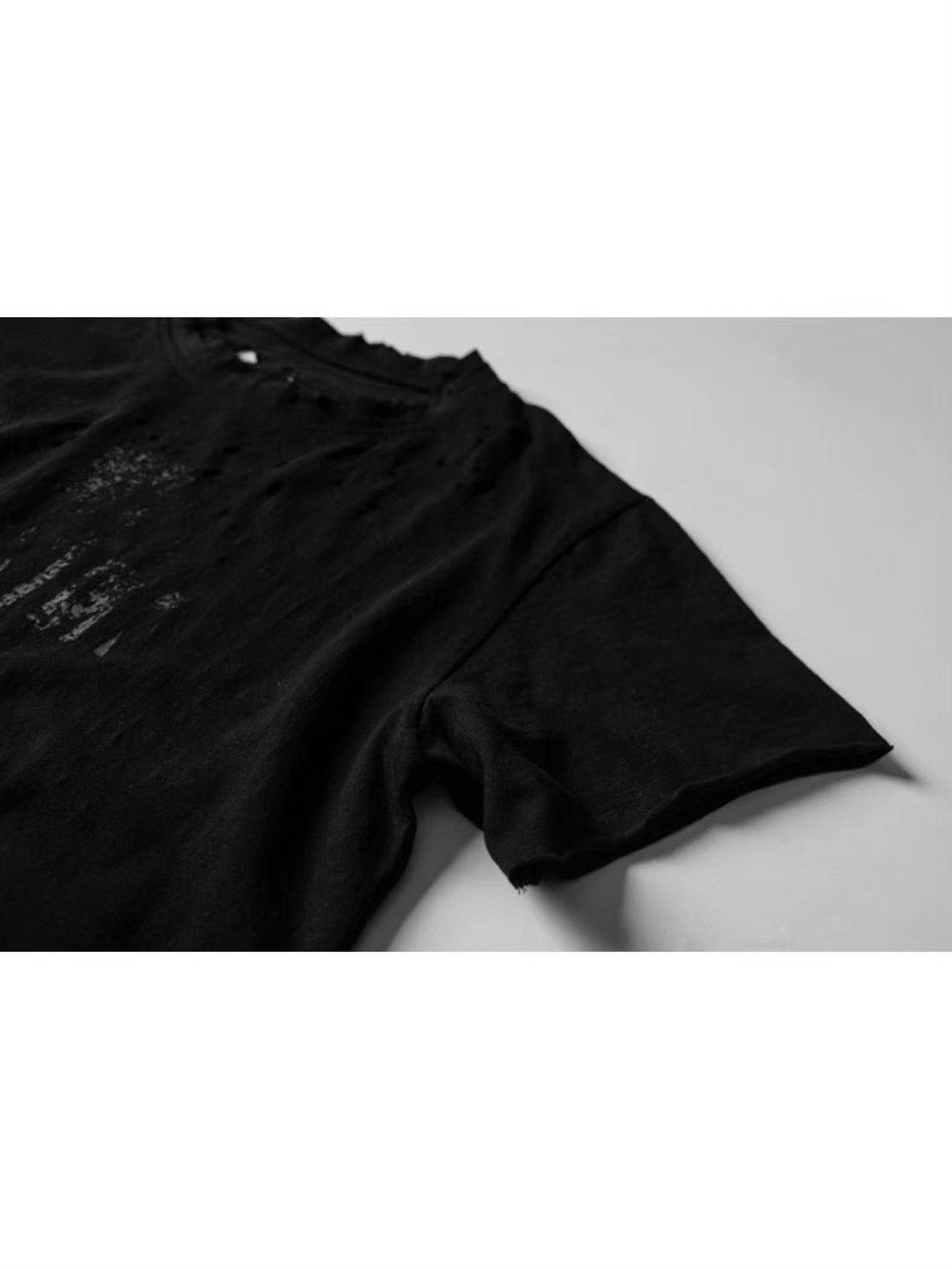 【roaringrad】Cross Damage Slub T-Shirt