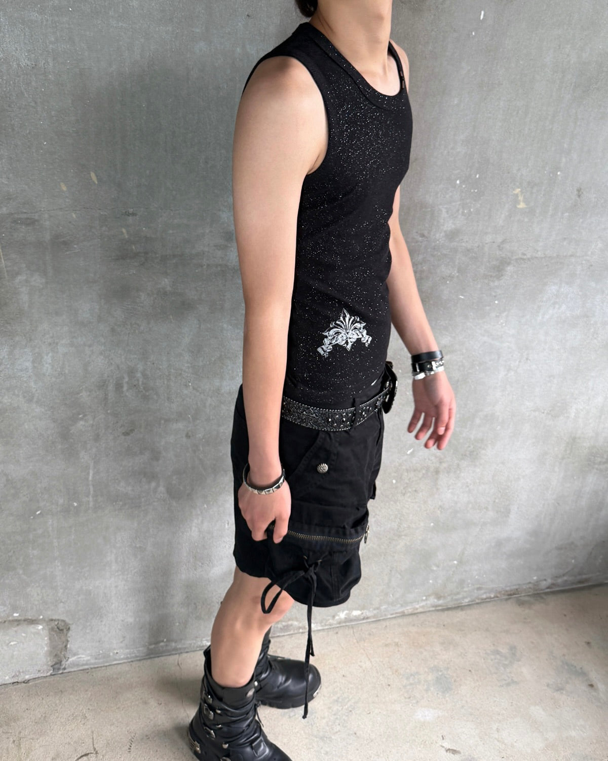 【LECYTO】Glitter Rib Sleeveless