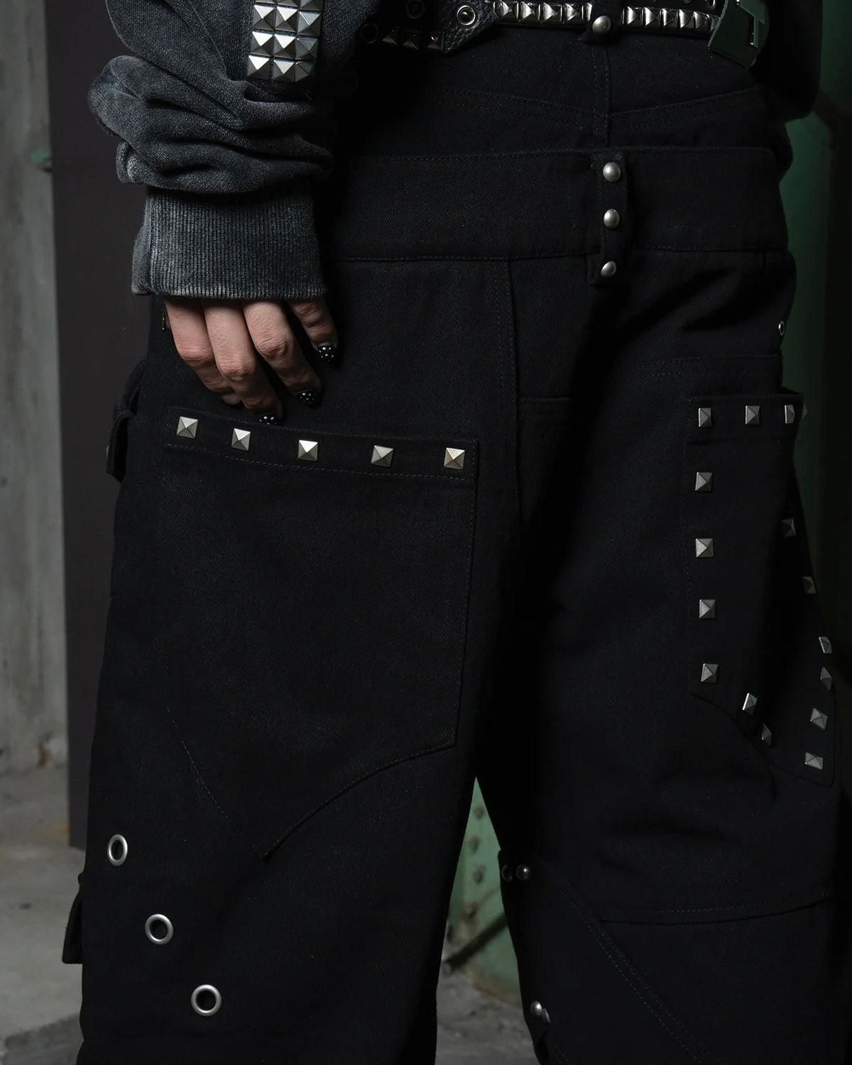 【TYPE SHADE】SAGGING STUDS W WEST DENIM