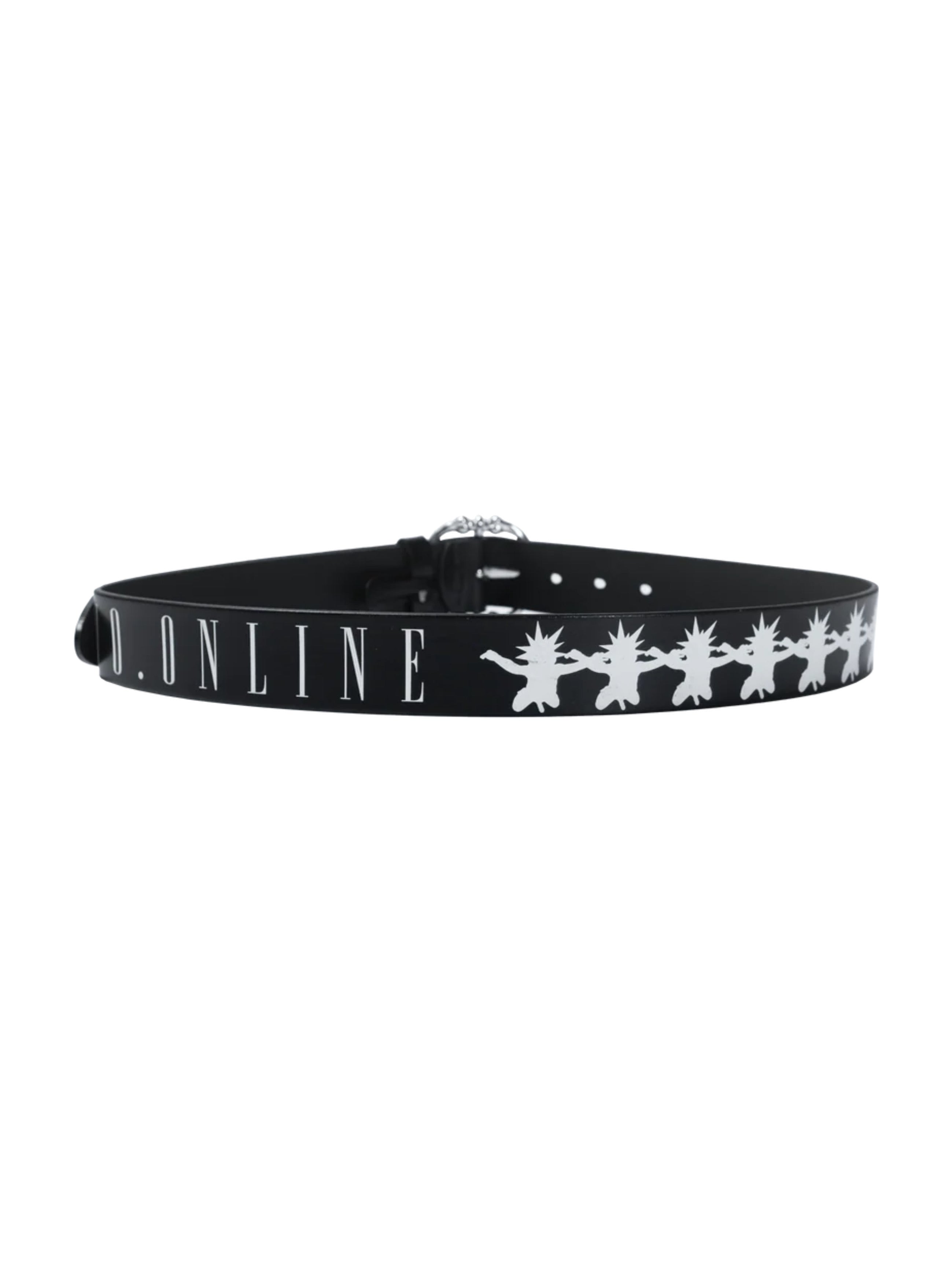 【F.V.V.O】Skull Kid Print Punk Leather Belt