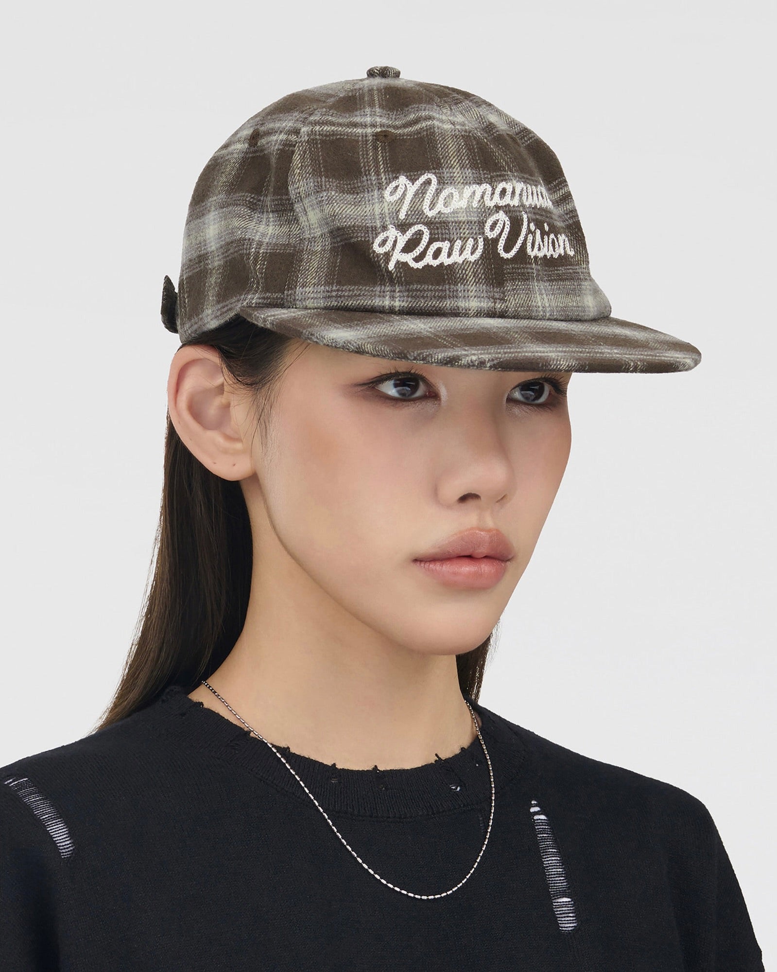 【NOMANUAL】N.R CHECK BALL CAP