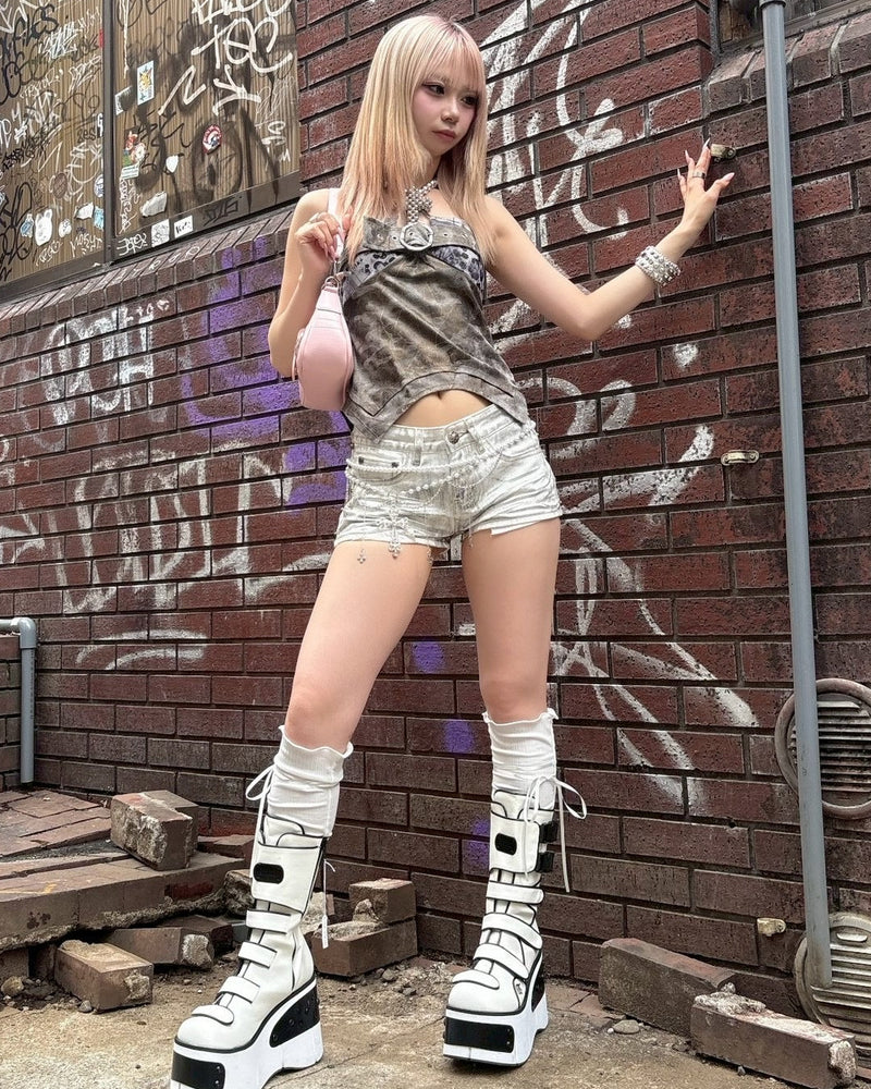 国際配送【BABY09】Muddy Leopard Camisole (2color)