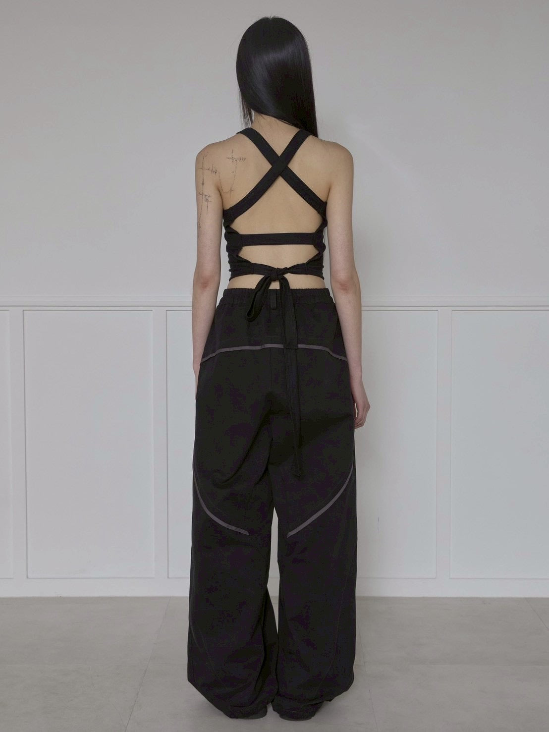 6/22 21:00発売【FLAREUP】Asymmetrical Wide Pants