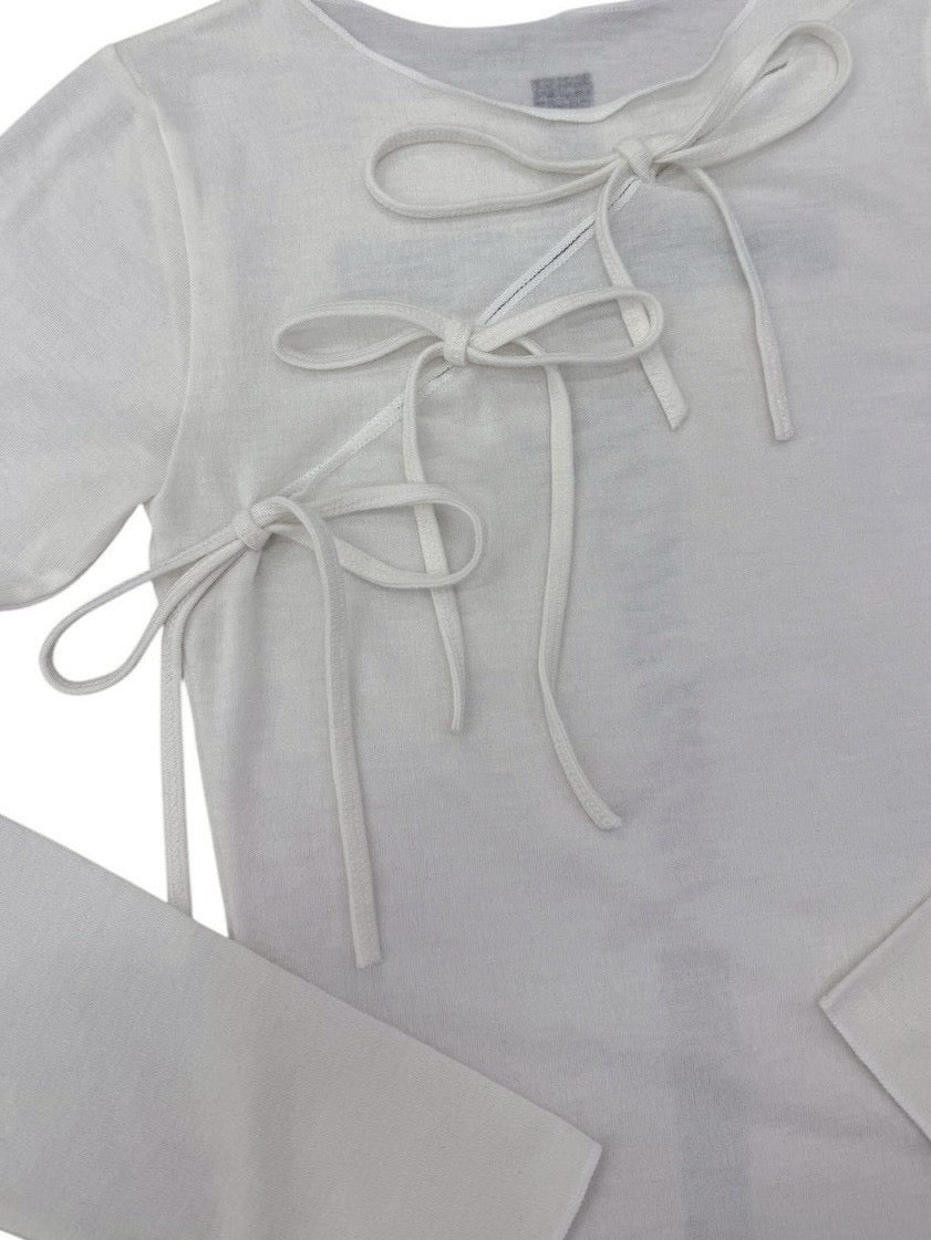 受注制【nmtc+】back logo cross long sleeve (2color)