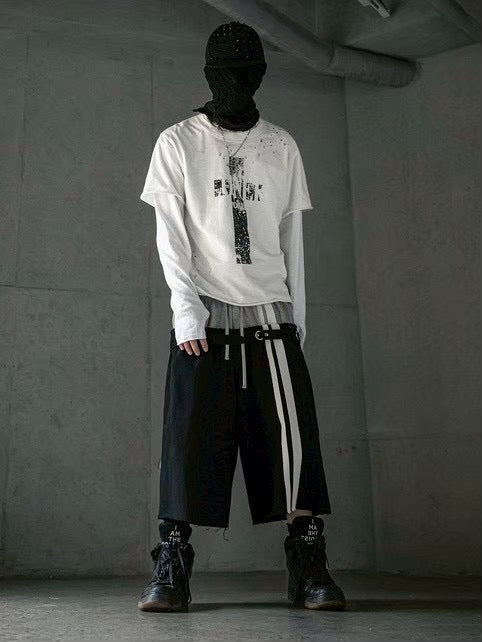 【roaringrad】Double Waist Bermuda Sweat Pants