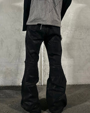 【LOIN ARMIS】Flare coating skewer chain jeans