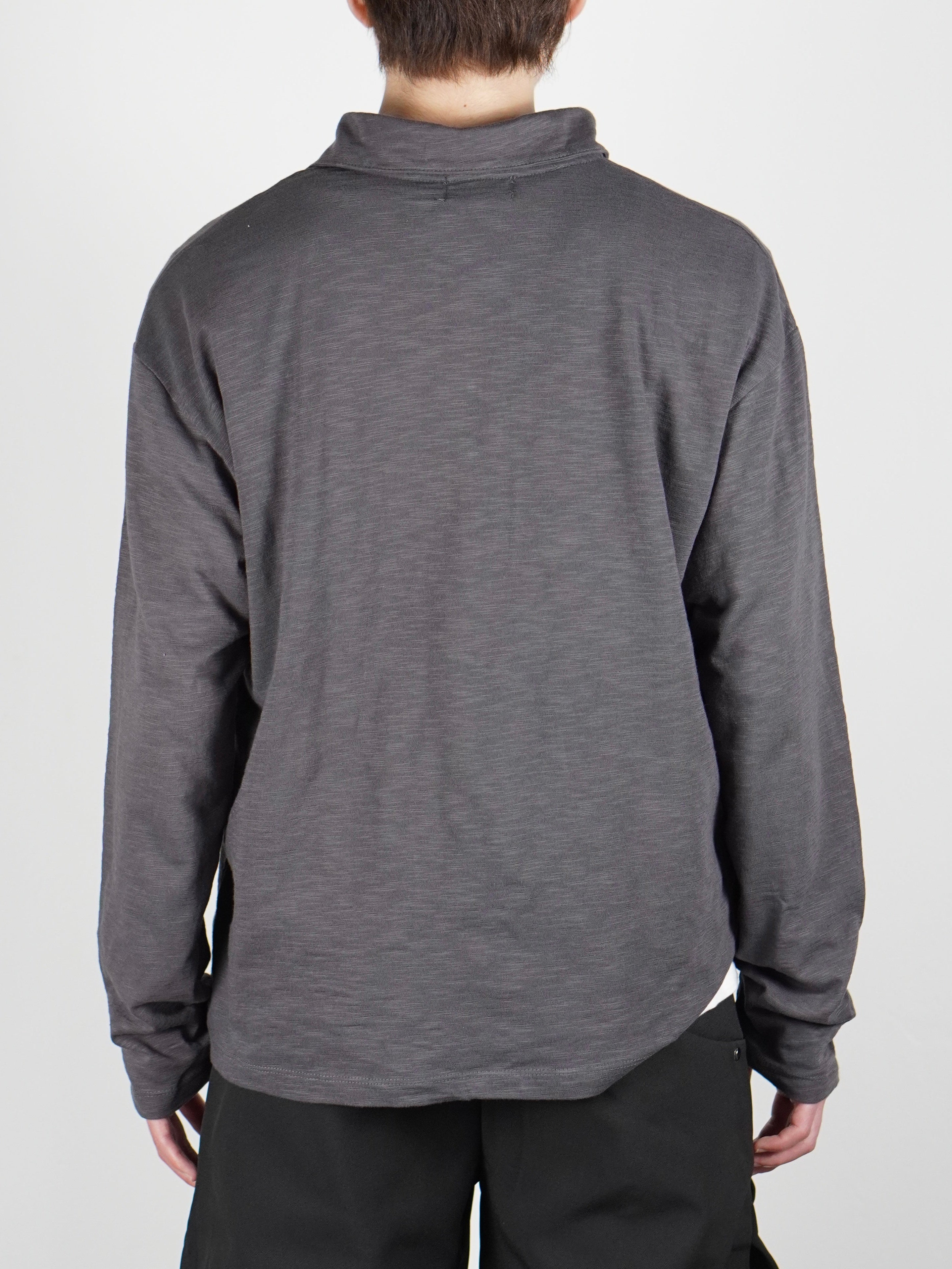 受注制【Chikashitsu +】sheer cotton polo long sleeve (3color)