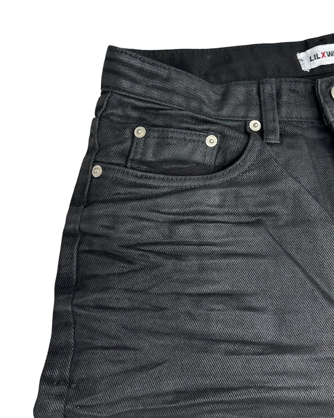 受注制【nmtc+】Coated shirring bermuda pants