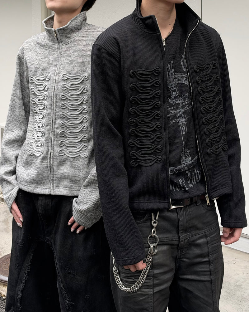大阪店WEB限定受注制【Chikashitsu +】napoleon details zip-up (2color)