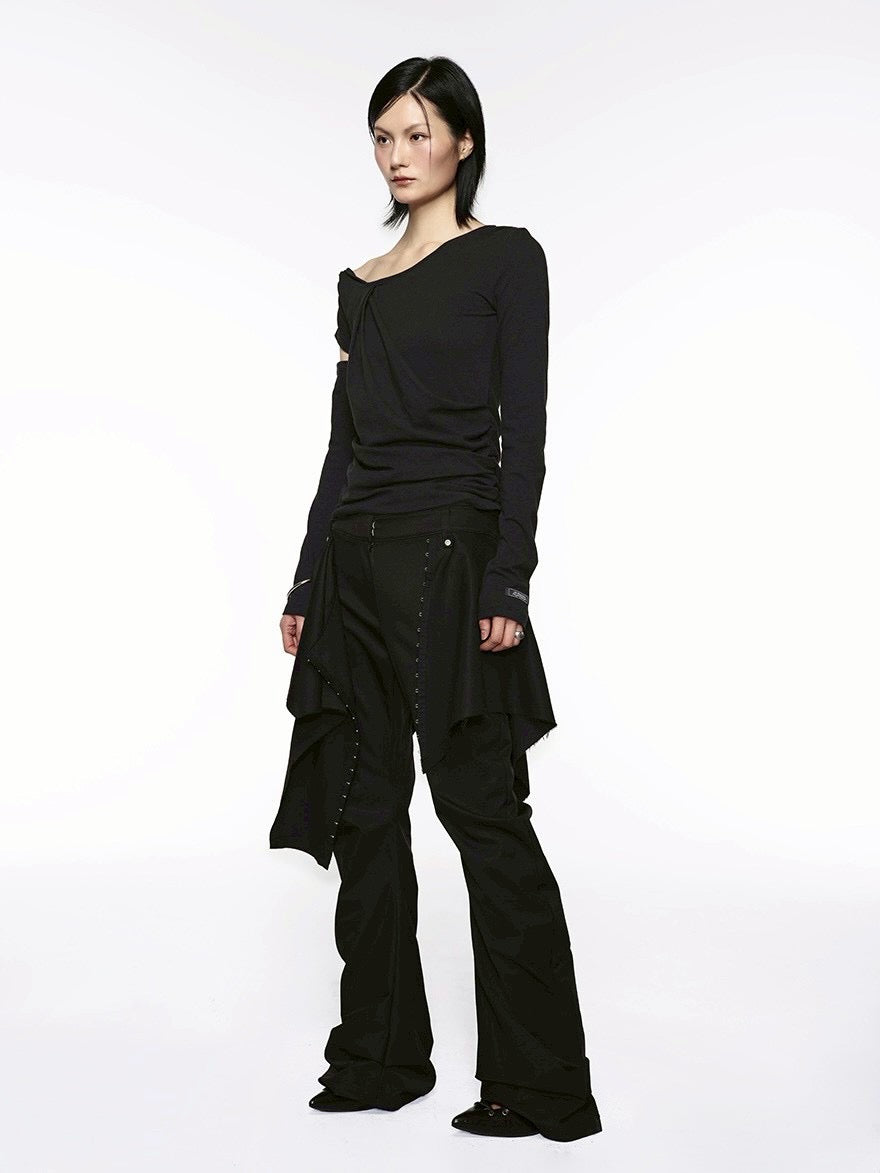 【ROCK CAKE】Bootcut Hook Skirt Pants