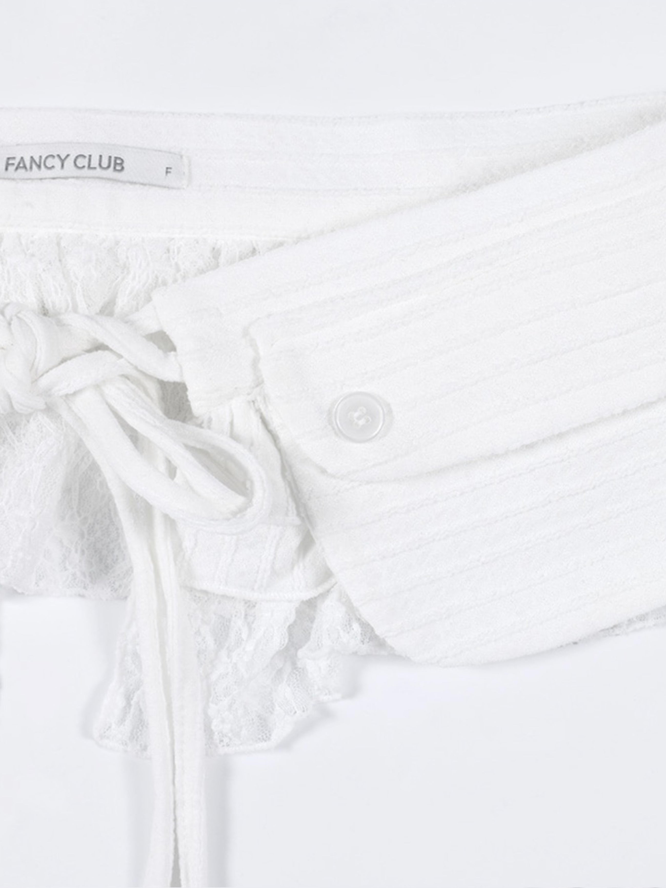【FANCY CLUB】LACE POCKET BELTED BAG