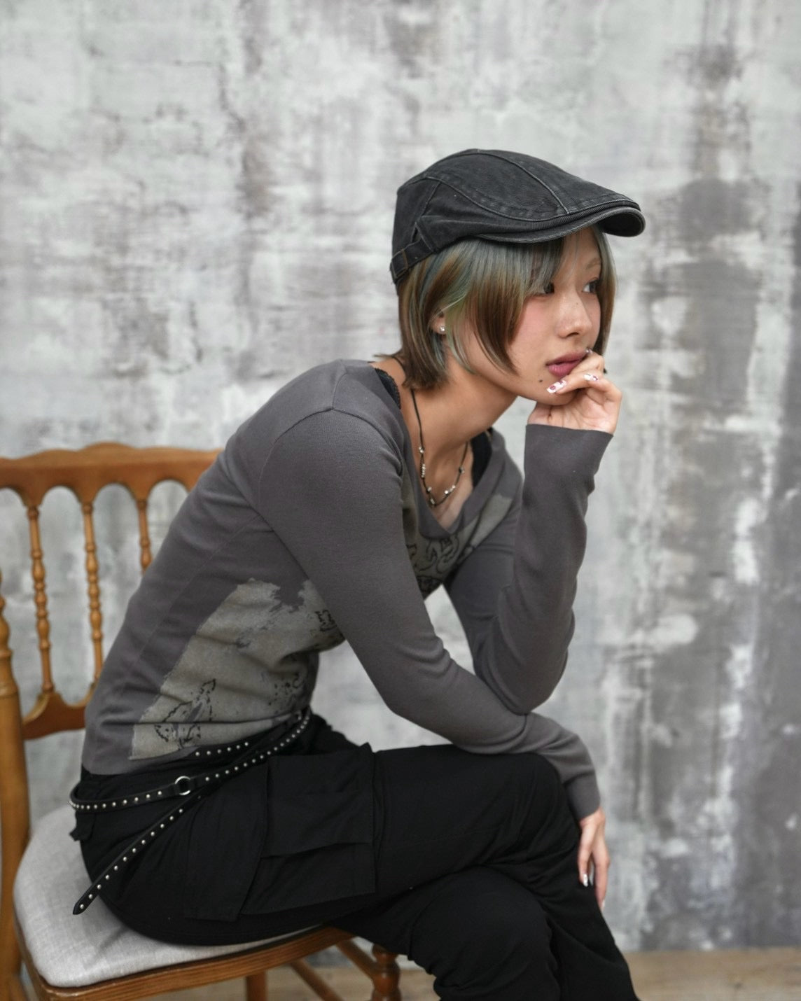 受注制【OaKS】fairy grunge long sleeve (3color)