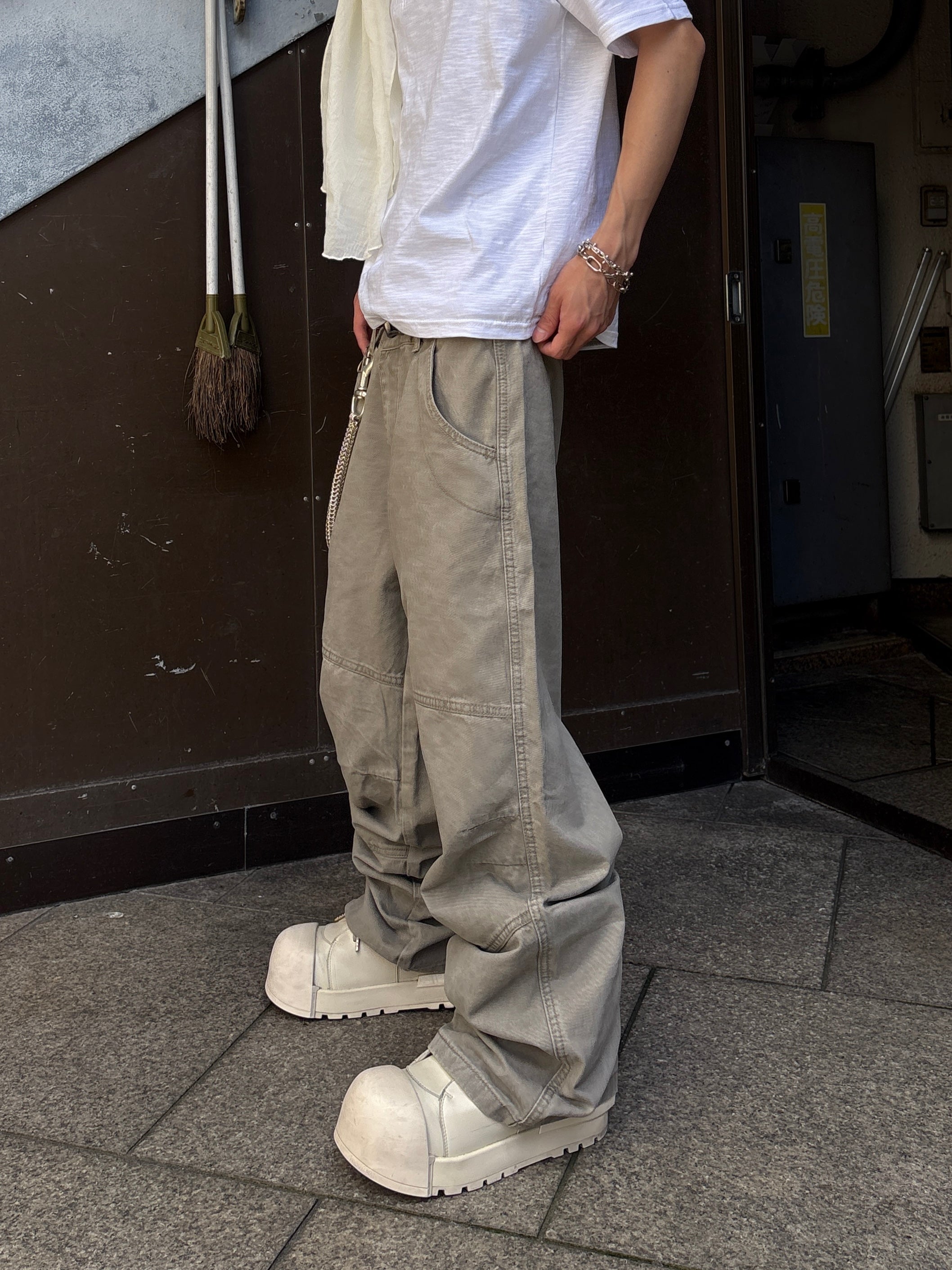 受注制【youll】Semi wide cotton pants (2color)